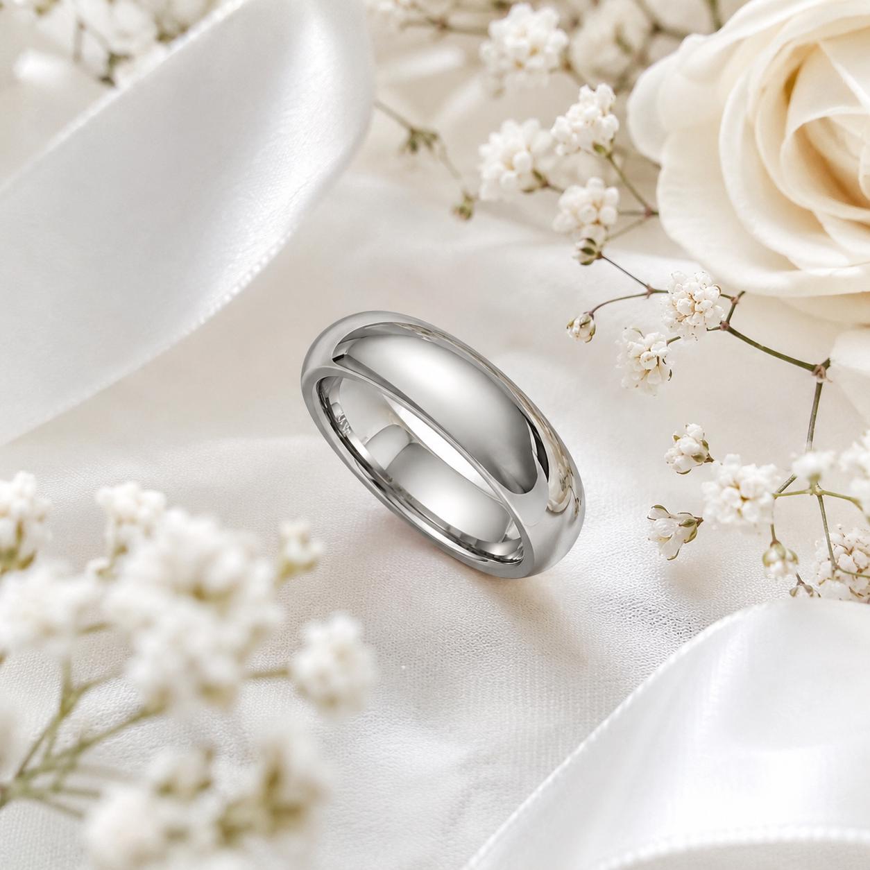 Plain Stainless Steel Unisex Ring
