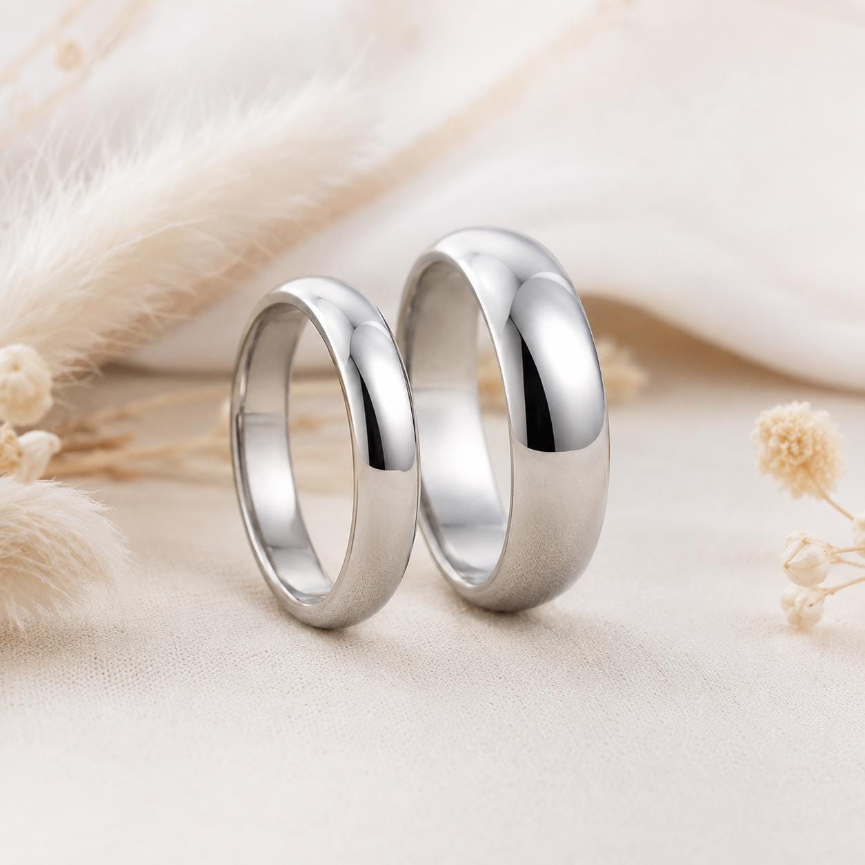 Plain Stainless Steel Unisex Ring