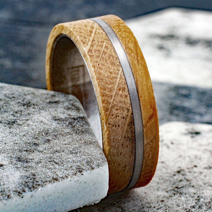 Offset Brushed Stripe Band