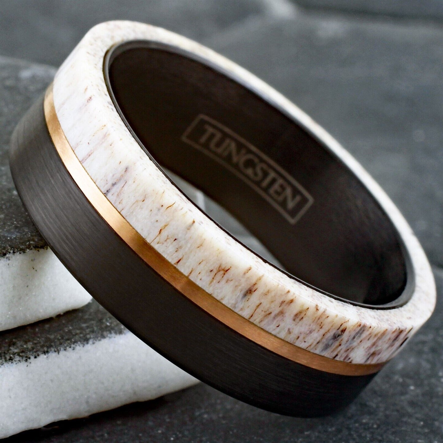 Brushed Tungsten w/ Gold Plated