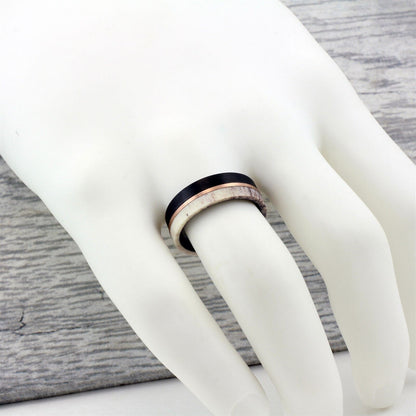 Brushed Tungsten w/ Gold Plated