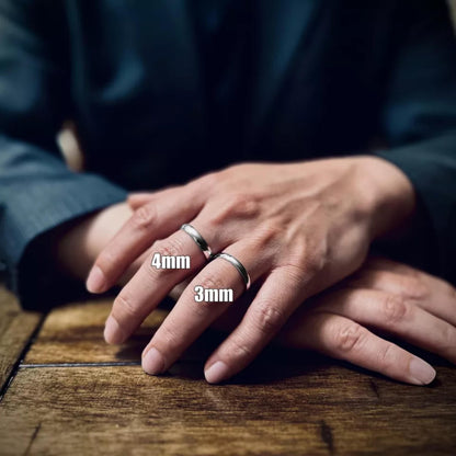 Plain Stainless Steel Unisex Ring
