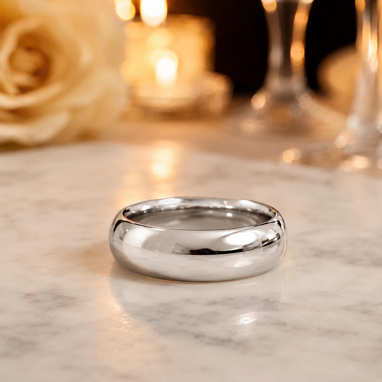 Plain Stainless Steel Unisex Ring