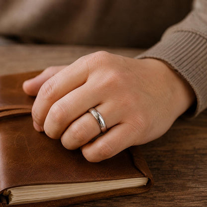 Plain Stainless Steel Unisex Ring