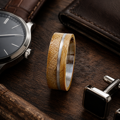 Offset Brushed Stripe Band