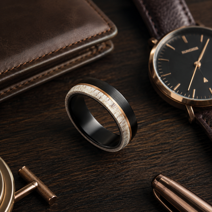 Brushed Tungsten w/ Gold Plated