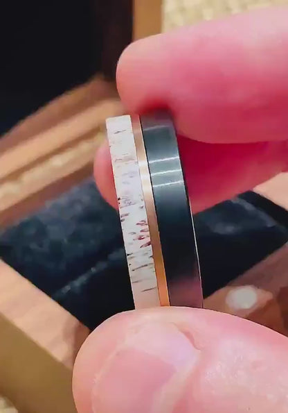 Brushed Tungsten w/ Gold Plated