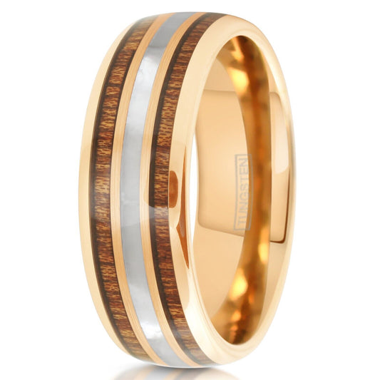 The Rose Gold & Koa Wood
