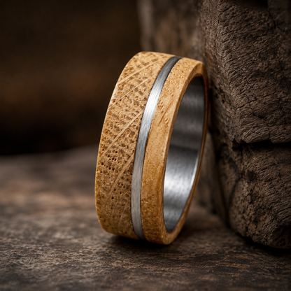 Offset Brushed Stripe Band